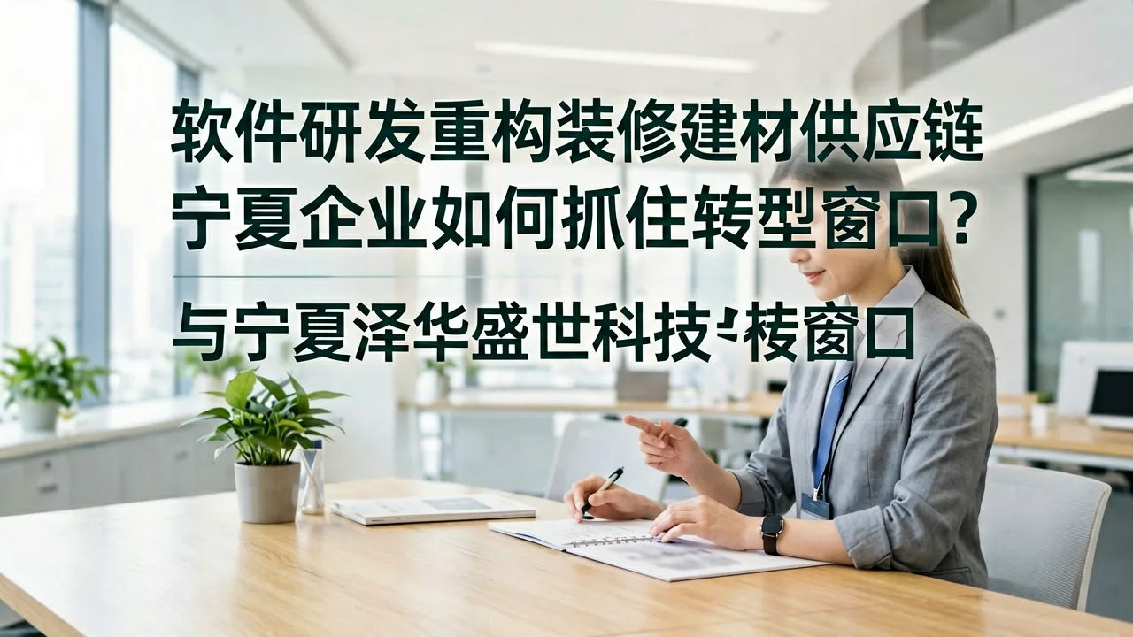 软件研发重构装修建材供应链，宁夏企业如何抓住转型窗口